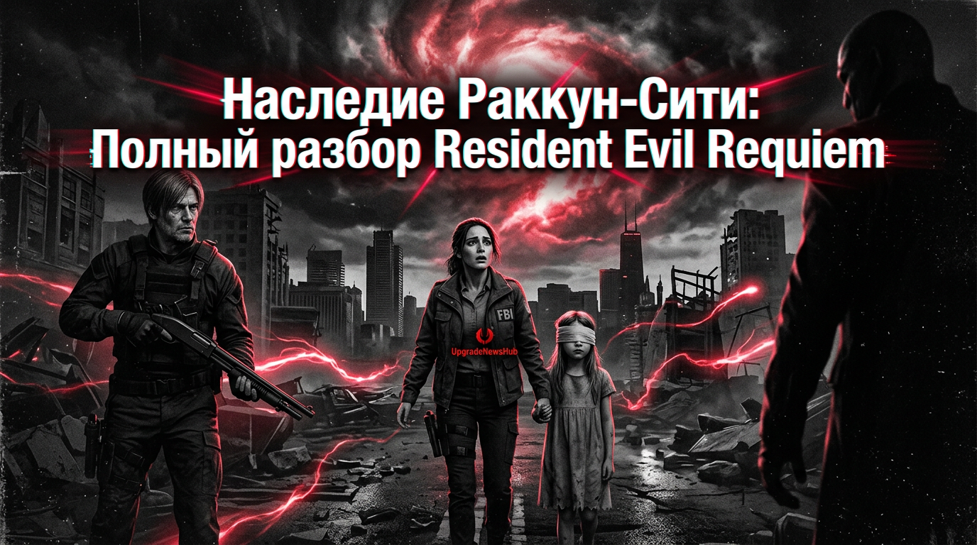 Коллаж из знакомых мест серии Resident Evil в новой графике Requiem