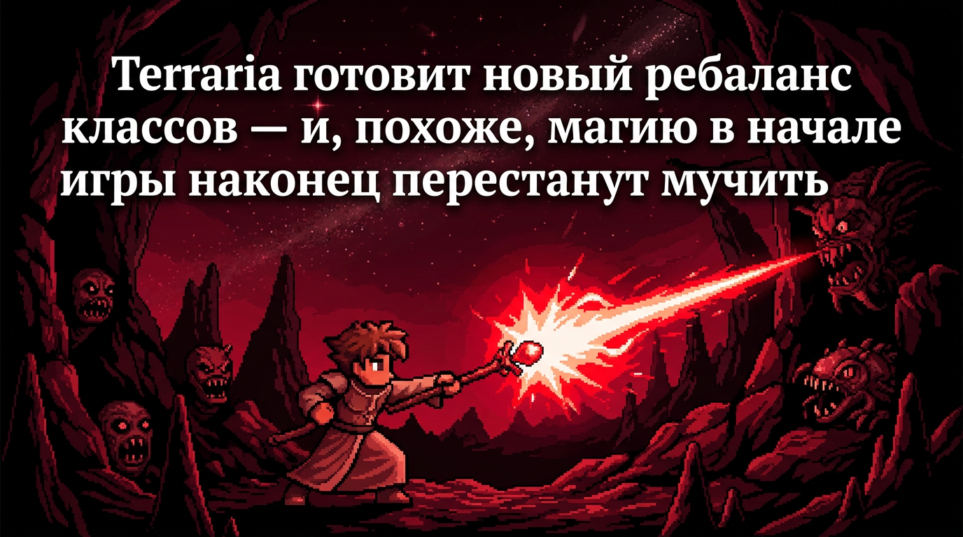 Terraria ребаланс классов — патч 1.4.5.7 с упором на баланс и раннюю магию