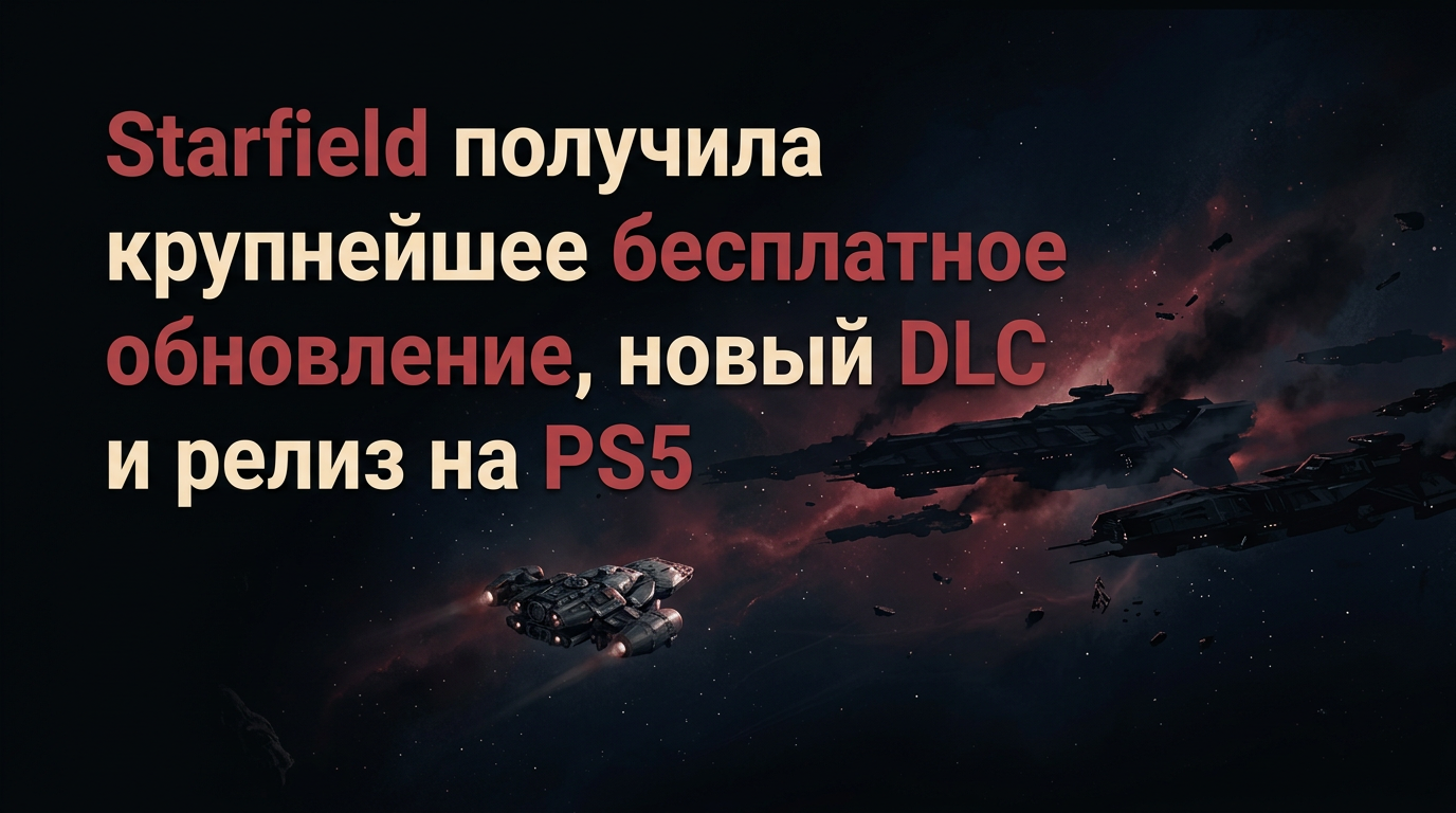 Starfield получила Free Lanes, Terran Armada и релиз на PS5